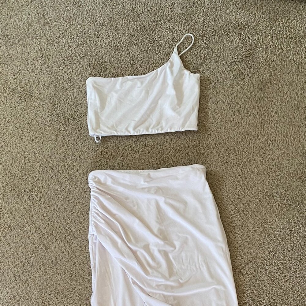 Superdown Two Piece White Maxi - image 3